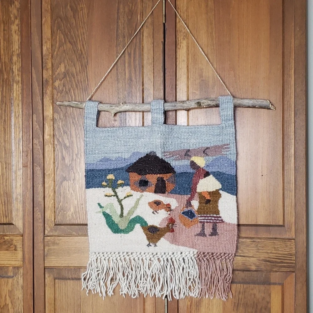 Textile Fiber Art Hand Woven Wall Tapestry